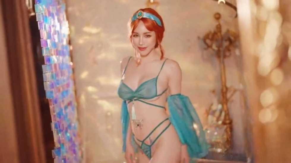 【辛尤里】淫荡迪斯尼茉莉公主-辛尤里