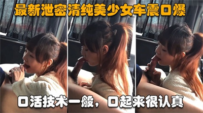 【最新泄密清纯美少女车震口爆】口活技术一般口起来很认真